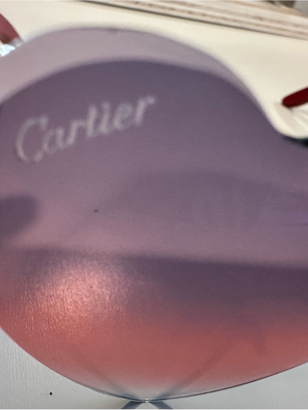 Cartier Heart-Shaped Rimless Sunglasses - Pink